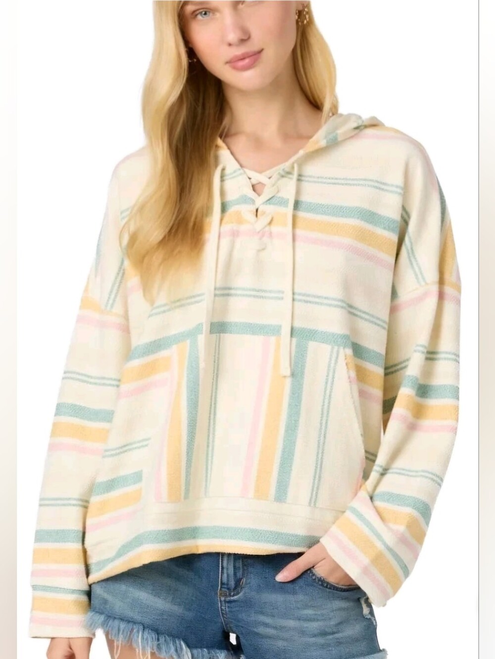 O'Neill Solstice Women's Pullover Hoody - Winter White - Size Extra Large Beach
